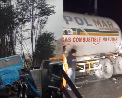 Spectacular triple crash between two buses with passengers and a tanker truck in Junín (VIDEO)