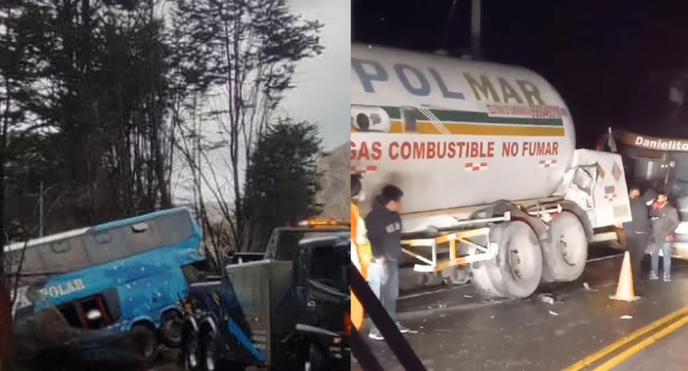 Spectacular triple crash between two buses with passengers and a tanker truck in Junín (VIDEO)