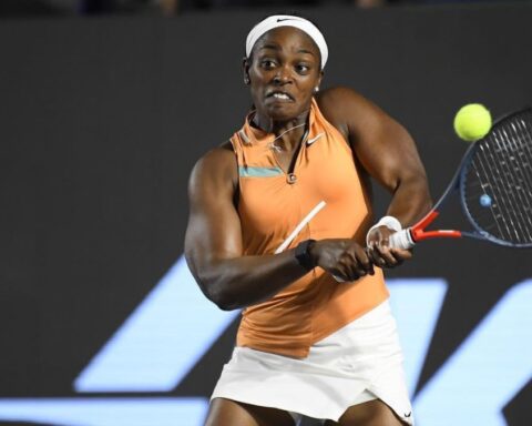 Sloane Stephens en el Abierto de Guadalajara 2022.