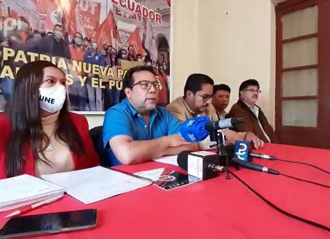 Rueda de prensa de los integrantes del Frente Popular donde anunciaron protestas.