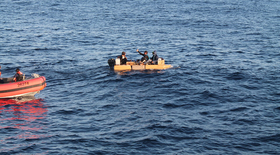 The US Coast Guard repatriates 28 Cuban rafters intercepted in Key West