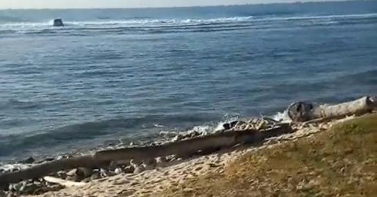 They take an unoccupied jeep from the Caribbean Sea in Juan Dolio