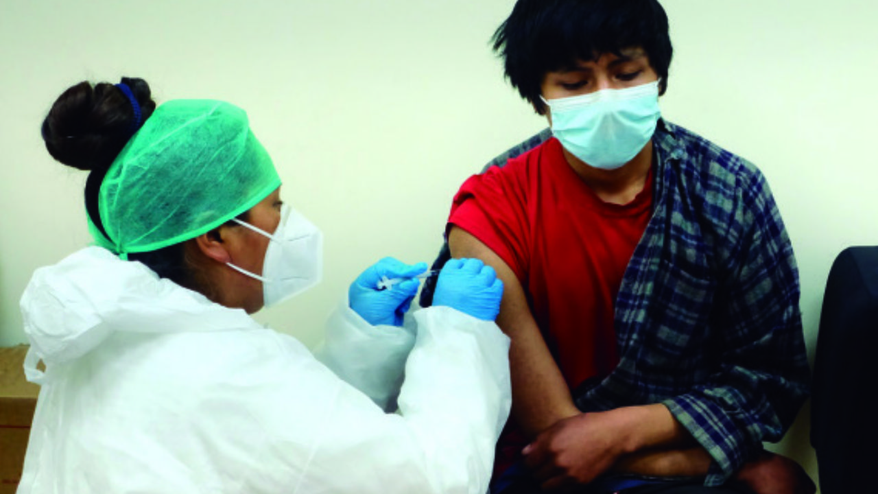 Vaccination of schoolchildren in La Paz reaches 55%