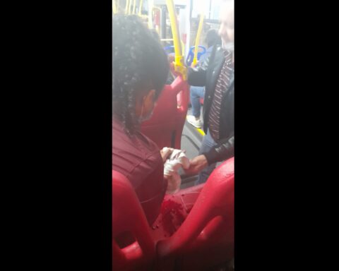 Woman was injured in the middle of an assault on a SITP bus in Bogotá