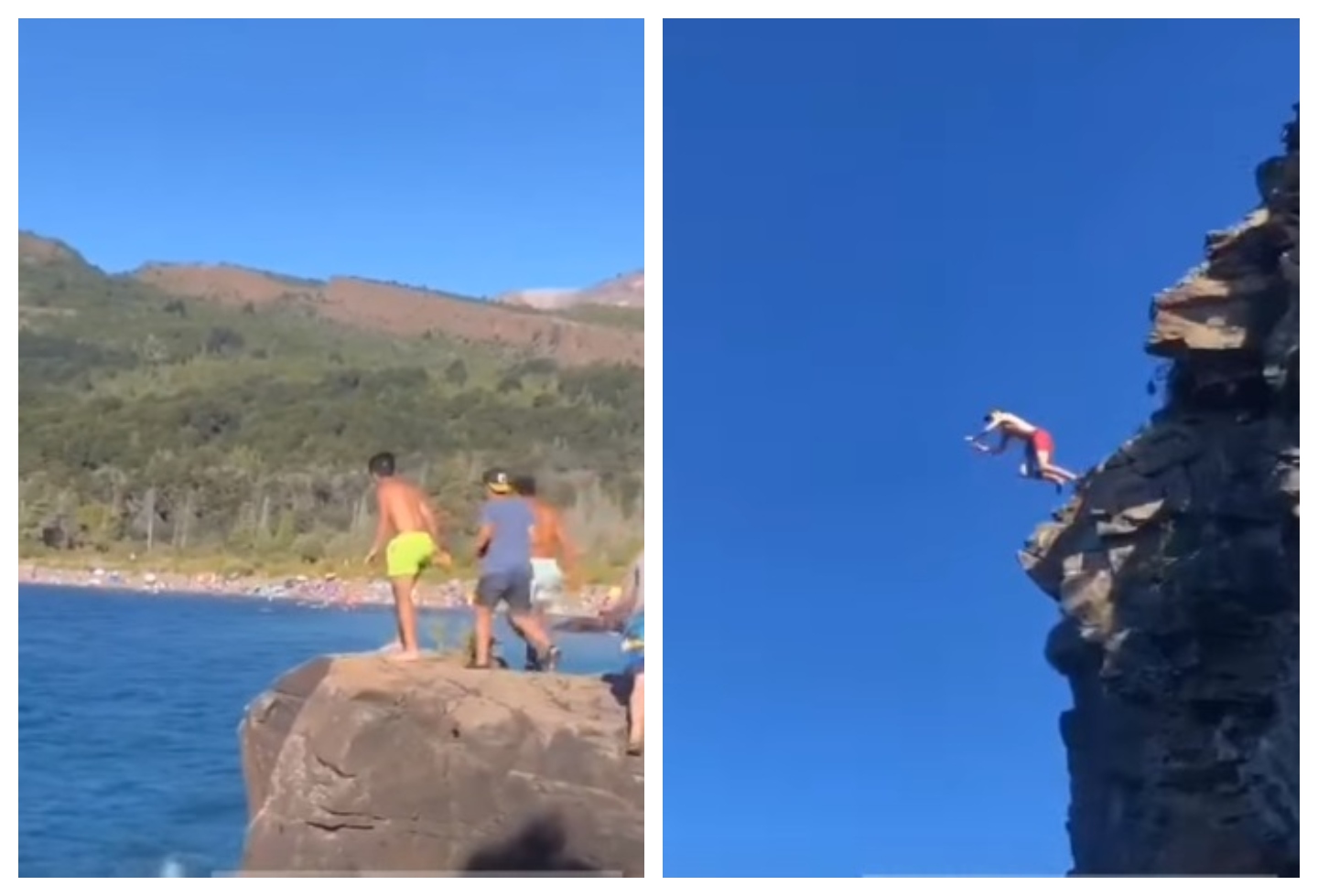 Young man jumped into a lake from a height of 15 meters and fell on stones: He was miraculously saved