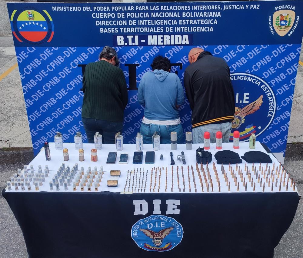 3 subjects arrested in Mérida for arms trafficking