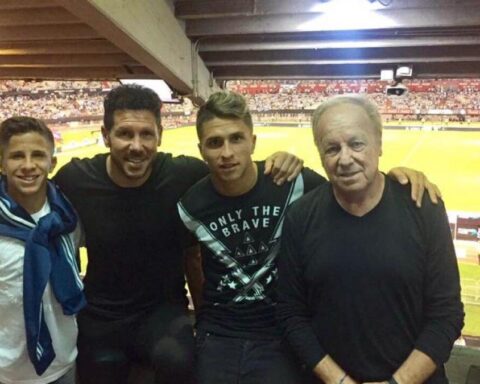 Cholo Simeone said goodbye to his father, in Buenos Aires