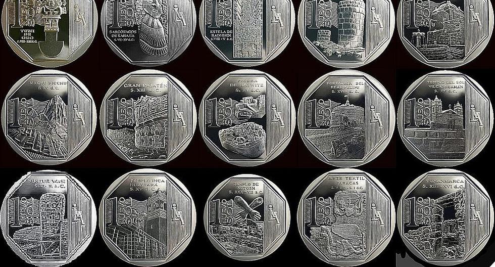 Collection coins of one sol from Peru: these are the ones that are in circulation