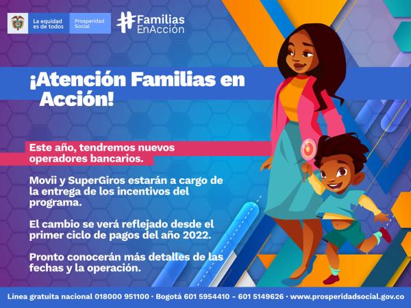 Consult which operator to collect the Familias en Acción subsidy