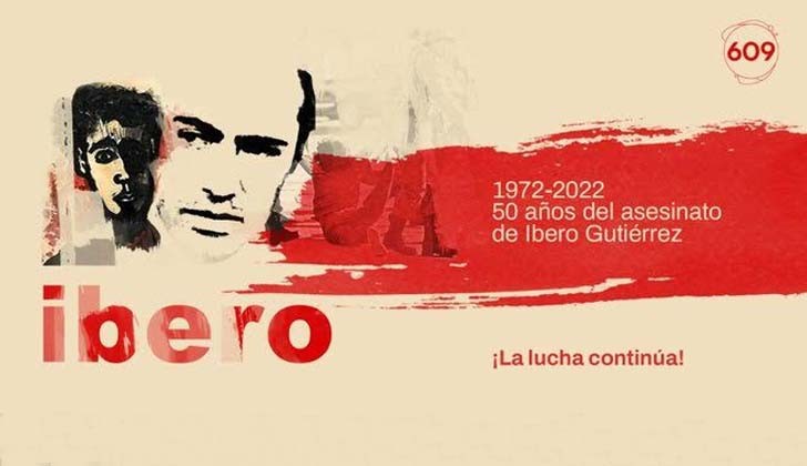 Crysol will hold an act in tribute to Íbero Gutiérrez 50 years after his unpunished murder