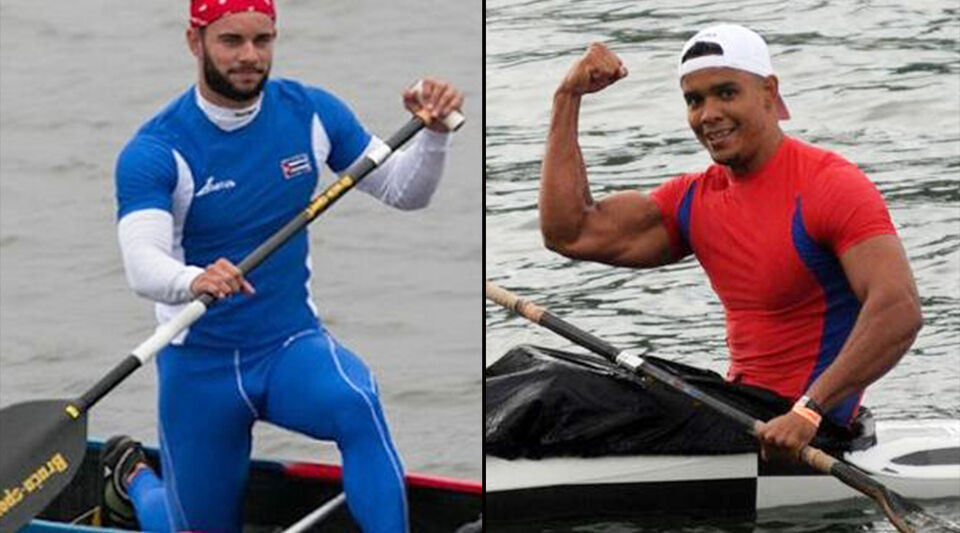 Cuban Jorge Enríquez, Olympic canoeing champion, arrives in the US