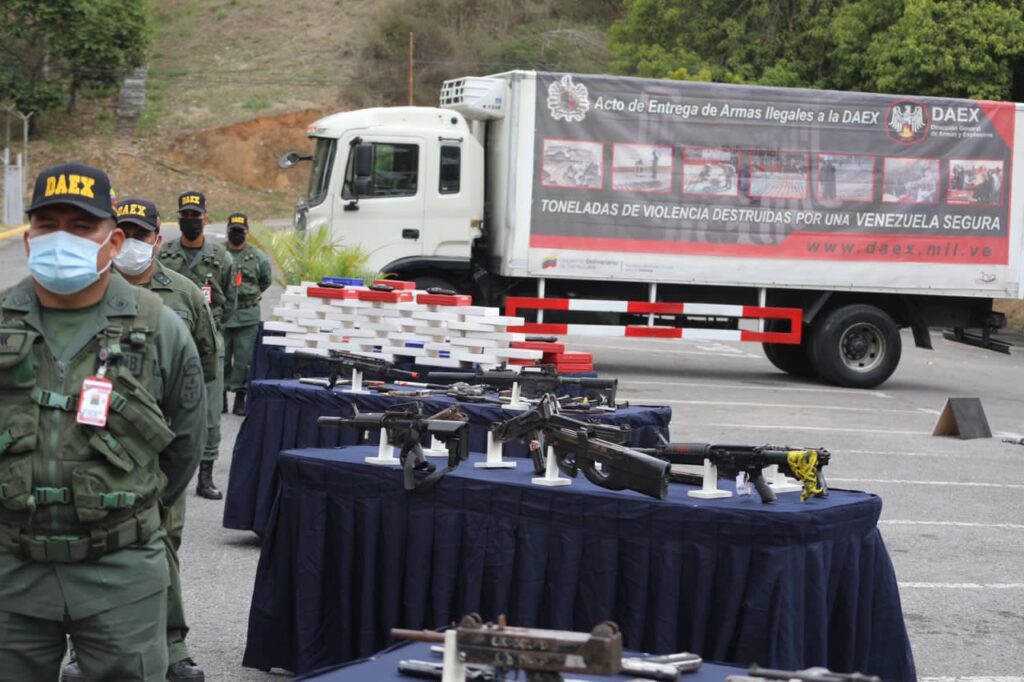 Disabled 16,086 weapons seized by the FANB