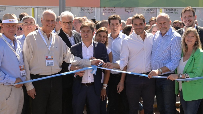 Domínguez, De Pedro and Kicillof participated in the opening ceremony of ExpoAgro 2022