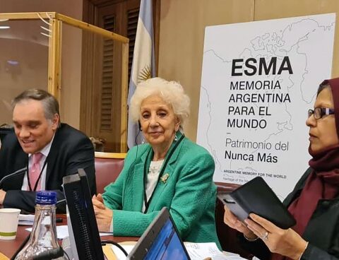 Estela de Carlotto was in the British Parliament for Remembrance Day