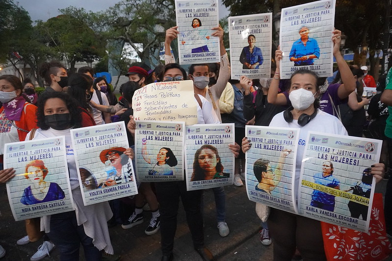 Feminists of the world demand the release of the 14 political prisoners in Nicaragua