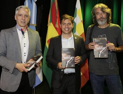 Kicillof participated in the presentation of the book on the rescue of Evo Morales