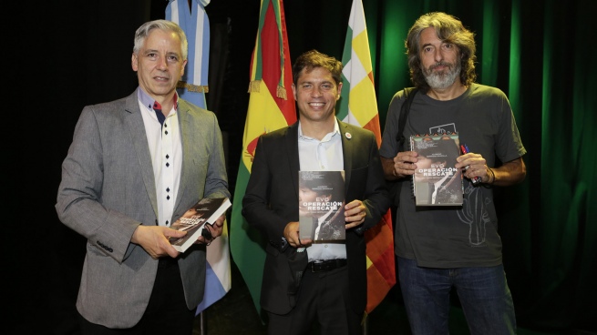 Kicillof participated in the presentation of the book on the rescue of Evo Morales