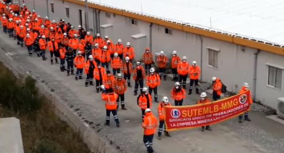 Las Bambas: workers protest because utilities do not meet their expectations