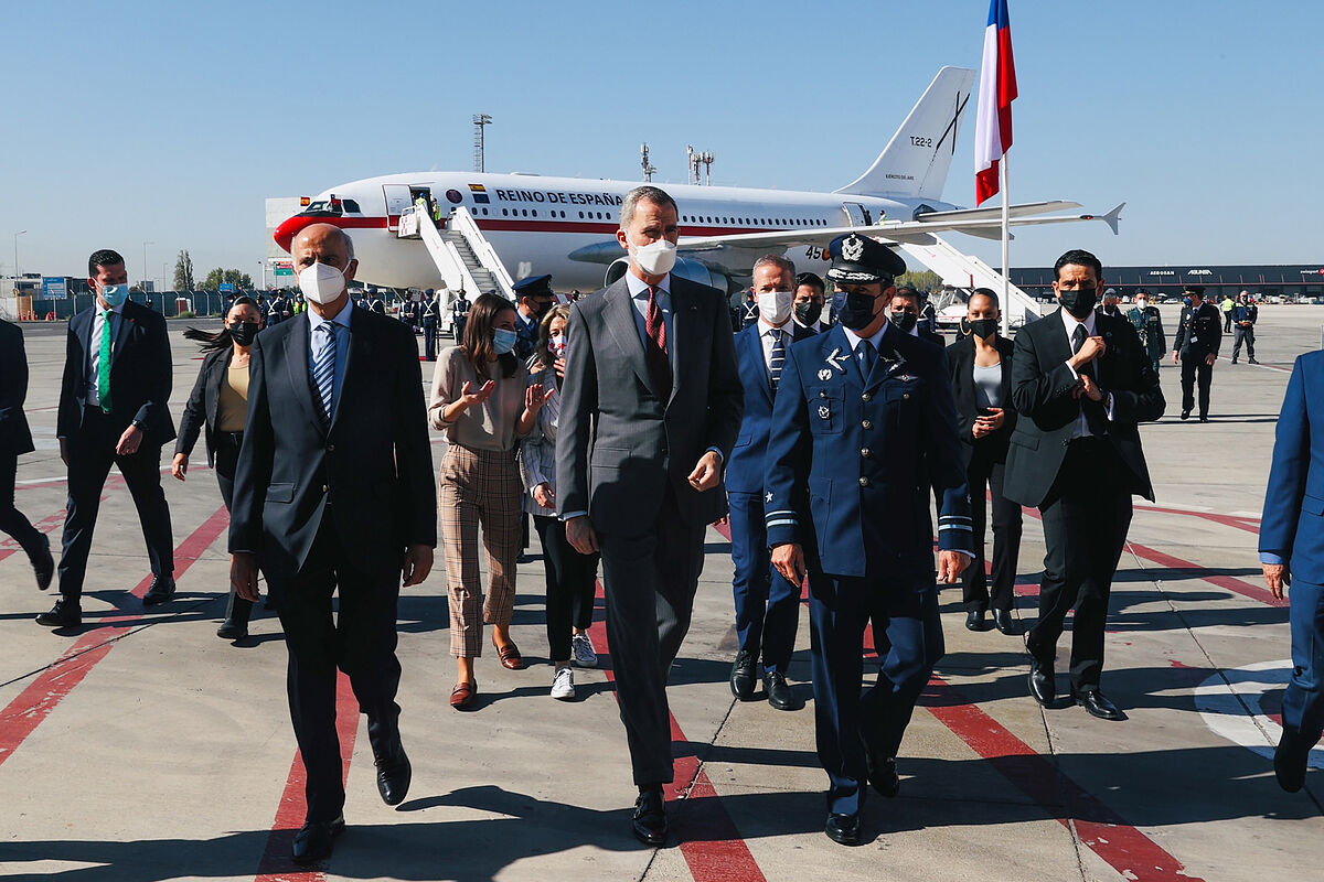 Parallel agendas of Yolanda Díaz and Irene Montero with King Felipe VI in Chile