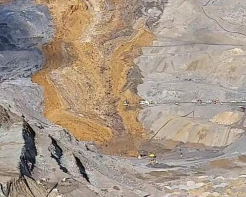 Pasco: report a dead miner and two missing after being buried in landslide