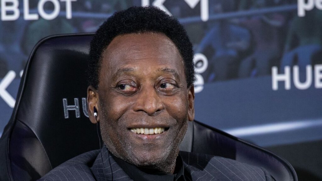 Pelé durante un acto en París en 2019.