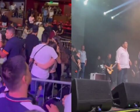 Poncho Zuleta sang and a fight broke out in the middle of the concert in Chile, the artist had to run away