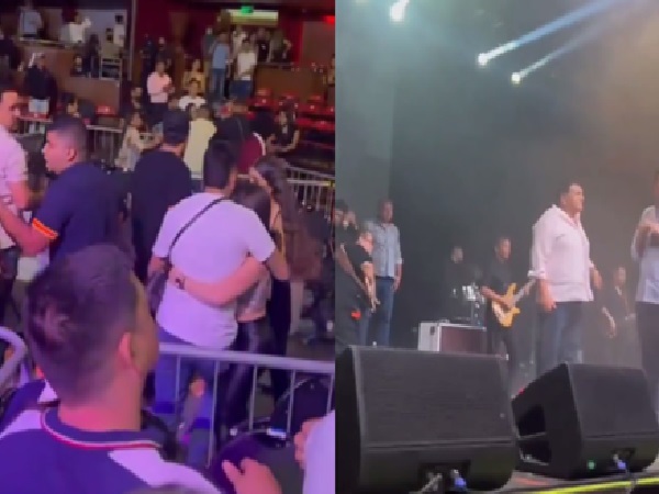 Poncho Zuleta sang and a fight broke out in the middle of the concert in Chile, the artist had to run away