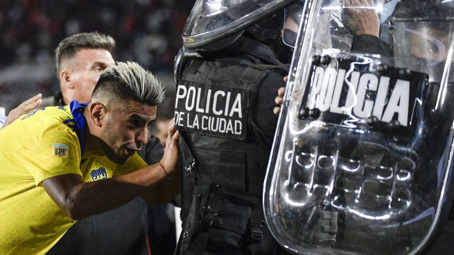 River fans attacked Boca players after the match