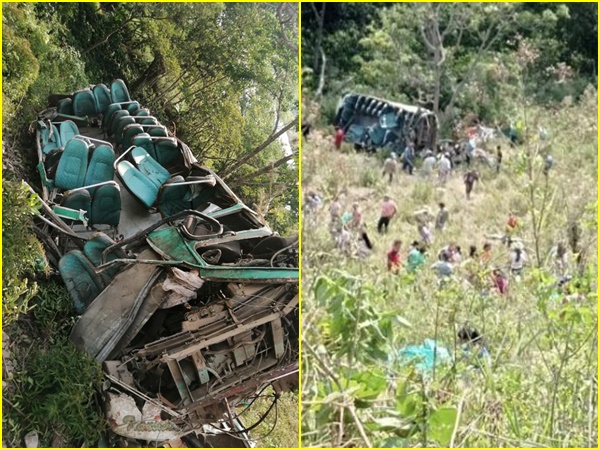 Bus escolar rodó más de 200 metros, dejó 6 muertos y 15 heridos en vías de Santander