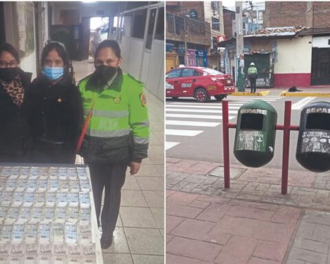 Student and police find S / 10 thousand near the garbage and put them in a safe place until the owner arrives