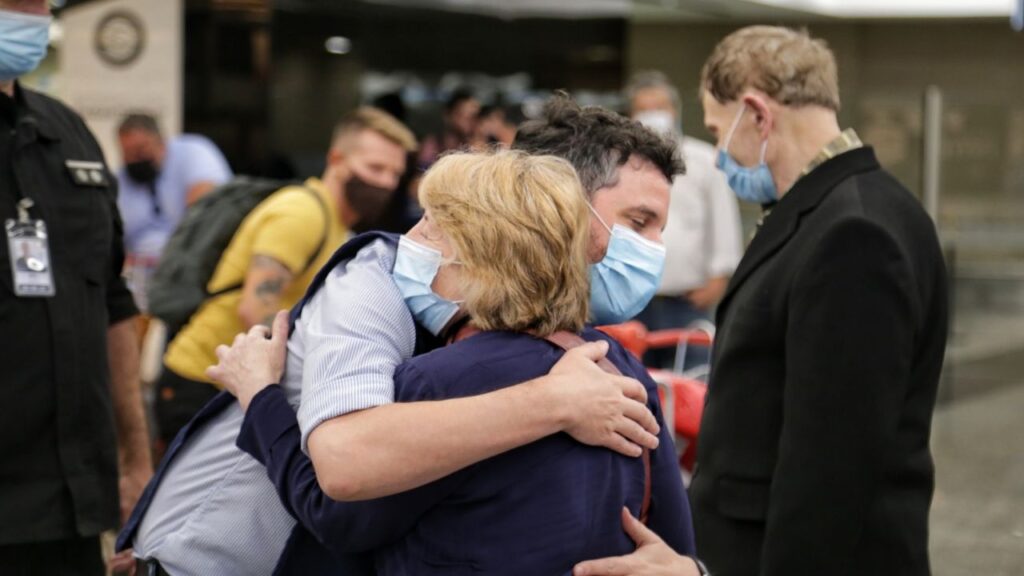 The first contingent of Argentines who managed to escape from Ukraine arrived