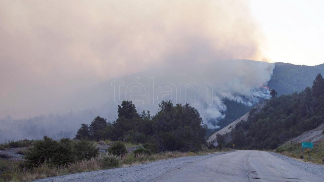 The focus of the forest fire in Bariloche remains active