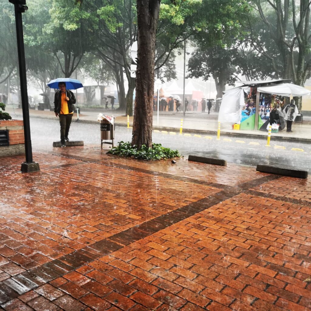 The havoc left by the heavy downpour that fell in Bogotá