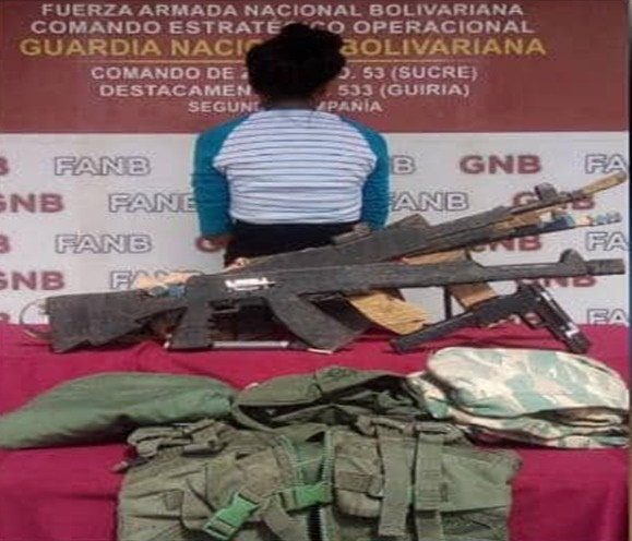 They arrested three and seized military clothing