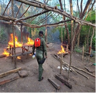 They destroyed three Rabbit sentry boxes in Las Tejerías