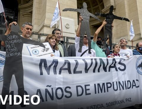 They marched to the Supreme Court to demand that it rule on torture in the Malvinas