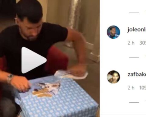 We show you the gift with which Manchester City surprised 'Kun' Agüero (video)