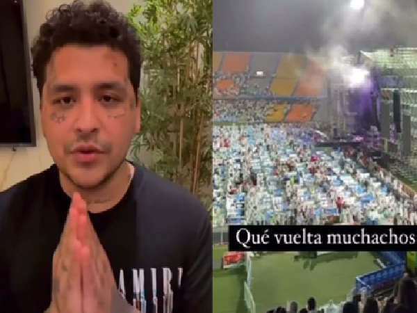 “We stayed because of that man”: Christian Nodal did not arrive at the concert in Medellín and they did not notify people