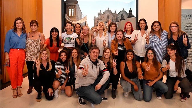 With the presence of Máximo Kirchner, the Women's Branch of the Buenos Aires PJ met