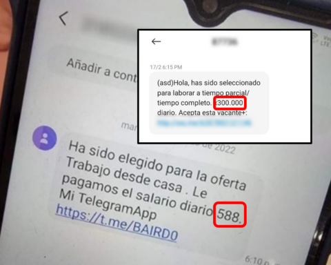 "You won the job of your dreams" with daily wages of "$300 and $580": Scams continue to reach Colombian cell phones