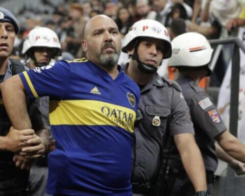 A Boca fan in Brazil arrested for making racist gestures