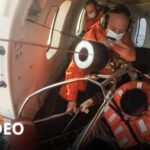 A sick sailor was evacuated by helicopter from a fishing boat 500 kilometers from the coast