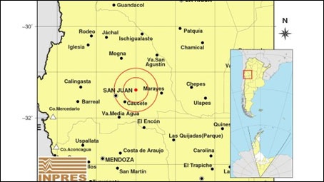 An earthquake of 5.2 degrees shook the city of San Juan