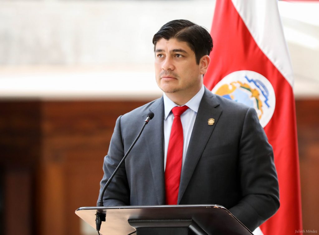Carlos Alvarado decided not to appoint an ambassador to Nicaragua in response to the "repression" carried out by Ortega