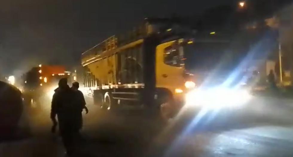 Central Highway in La Oroya: units that were stranded for days make their normal way (VIDEO)