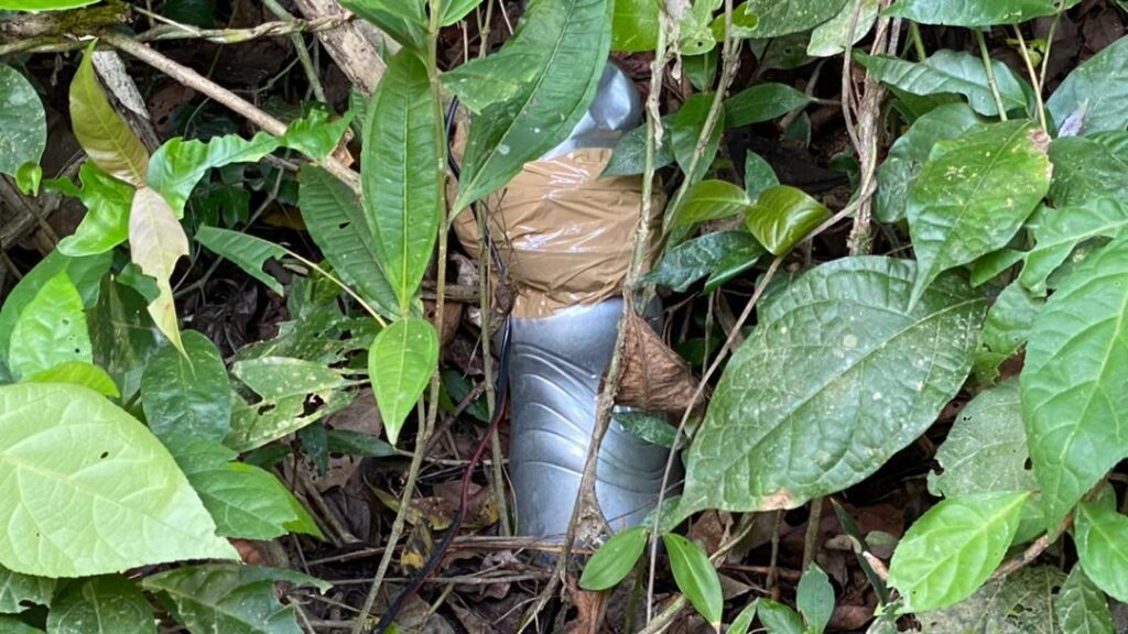 FANB locates explosive device with shrapnel from the Tancol in Apure