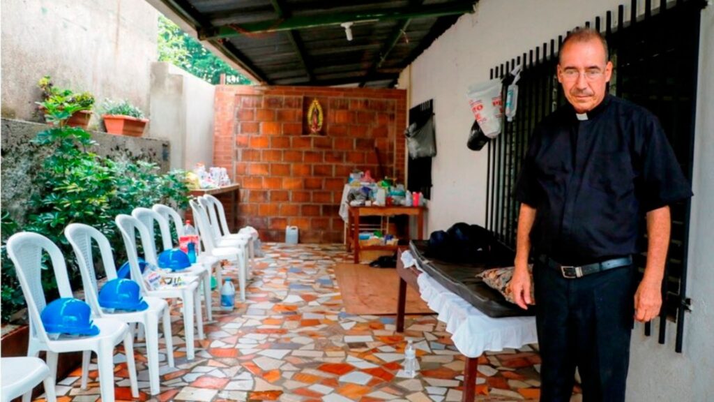 Father Edwing Román recalls the "excessive repression of the dictator Ortega" that filled Masaya with mourning in 2018