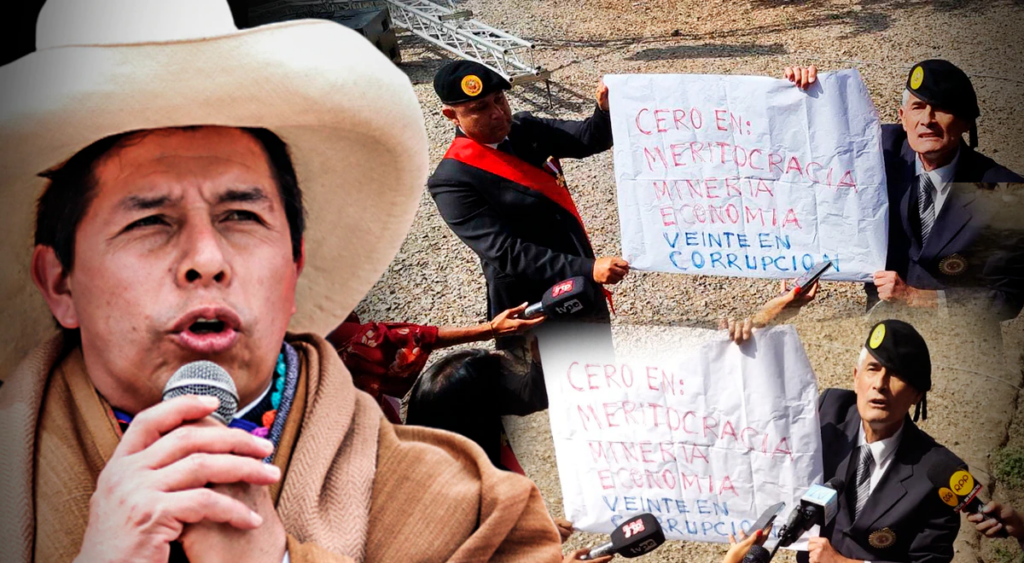 Former Commander Chavín de Huántar calls Castillo a “puppet of Cerrón” after retiring from the ceremony