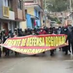 Injured and more than four arrested leaves second day of protests in Huancavelica