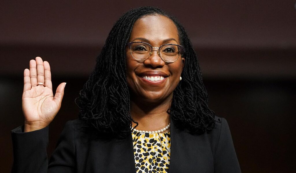 Ketanji Brown Jackson, first African-American woman on the US Supreme Court.